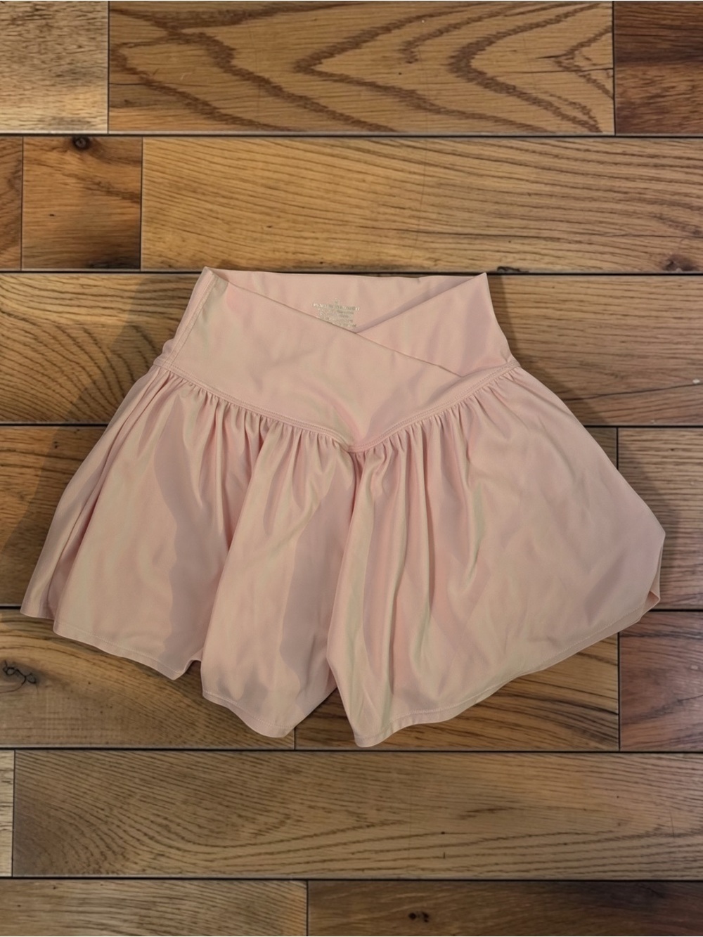 JoyLab Women’s Baby Pink Crossover Waist Pleated Athletic Shorts Size S